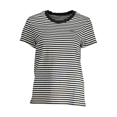 Ριγέ T-Shirt Levi`s 39185-0087 Άσπρο-Μαύρο