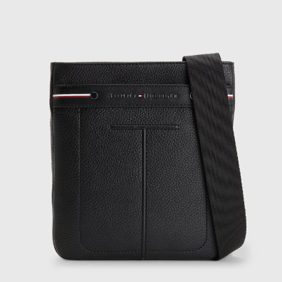 Τσαντάκι Χιαστί Tommy Hilfiger AM0AM10937-BDS Μαύρο