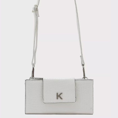 Χιαστί Τσαντάκι - Πορτοφόλι Kendall+Kylie Malibu HBKK-223-0006-1 Άσπρο