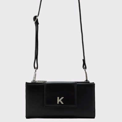 Χιαστί Τσαντάκι - Πορτοφόλι Kendall+Kylie Malibu HBKK-223-0006-26 Μαύρο