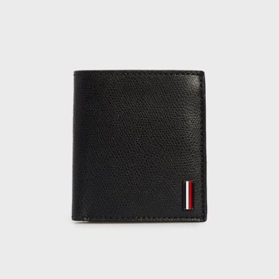 Δερμάτινο Πορτοφόλι Tommy Hilfiger AM0AM08133_BDS Μαύρο