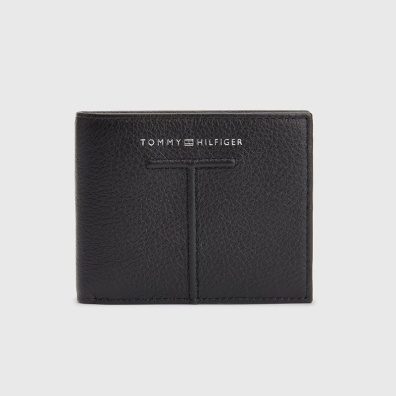 Δερμάτινο Πορτοφόλι Tommy Hilfiger AM0AM10610_BDS Μαύρο