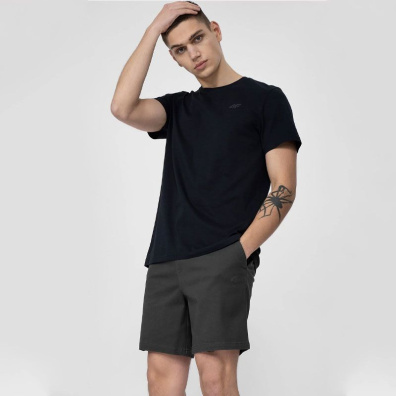 Μονόχρωμο T-shirt 4F H4L22-TSM352-30S Σκούρο Μπλε