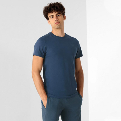 Μονόχρωμο T-shirt 4F NOSH4-TSM352-32S Μπλε