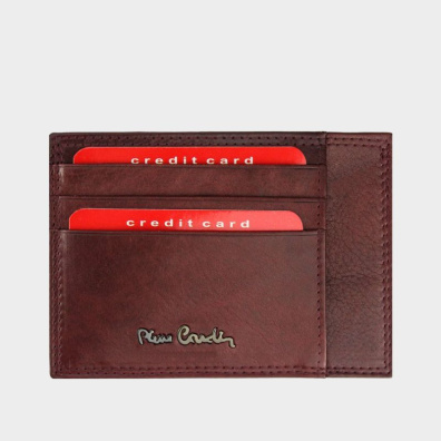 Δερμάτινη Kαρτοθήκη Pierre Cardin EKO06 Μπορντό