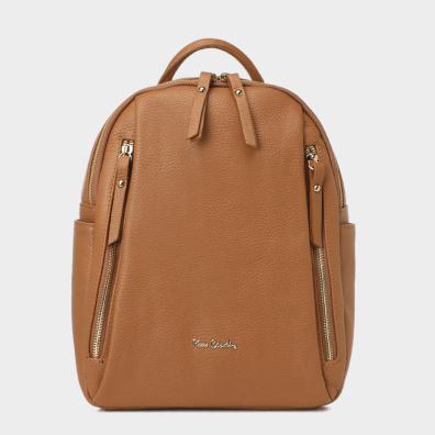 Δερμάτινο Σακίδιο Πλάτης Pierre Cardin 1858  FRZ DOLLARO Καφέ