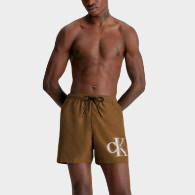 Μαγιό Σορτς Calvin Klein KM0KM00800-GXH Καφέ
