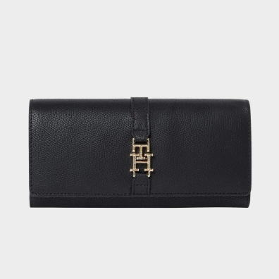 Μεγάλο Πορτοφόλι Tommy Hilfiger AW0AW14234_BDS Μαύρο