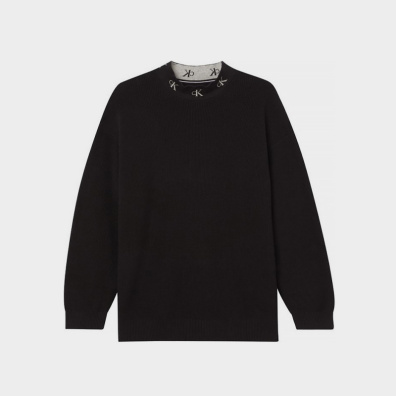 Πουλόβερ Μακρυμάνικο Calvin Klein J30J322459-BEH Μαύρο