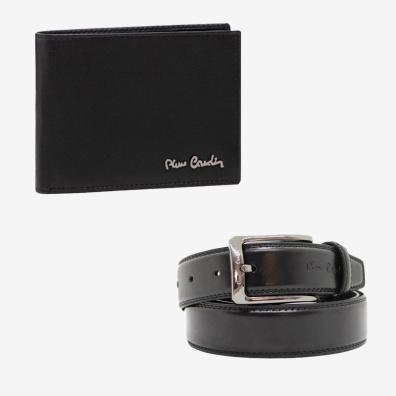Σετ Δώρου Πορτοφόλι - Ζώνη Pierre Cardin PCL045Y4 Μαύρο