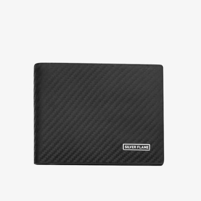 Σετ Δώρου Πορτοφόλι - Στυλό - Μπρελόκ Silver Flame SFS-004 Μαύρο