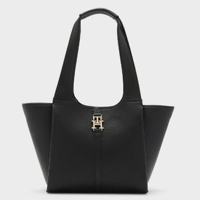 Τσάντα Ωμου Tommy Hilfiger AW0AW14183-BDS Μαύρο