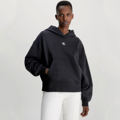 Φούτερ Με Κουκούλα Calvin Klein J20J220434-BEH Μαύρο