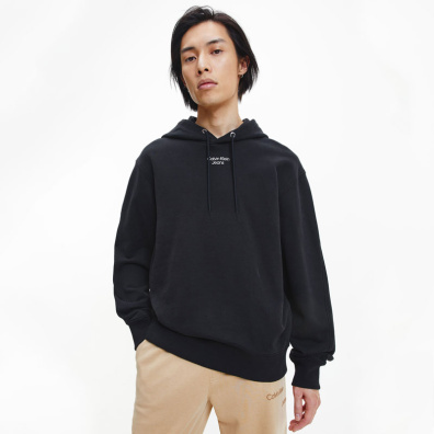 Φούτερ Με Κουκούλα Calvin Klein J30J320604-BEH Μαύρο
