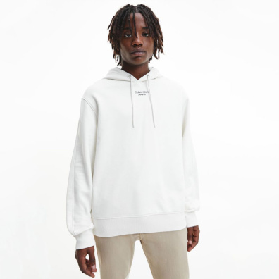 Φούτερ Με Κουκούλα Calvin Klein J30J320604-YBI Άσπρο