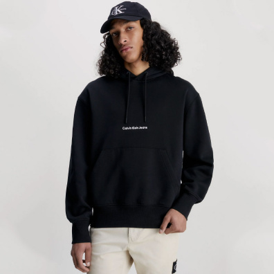 Φούτερ Με Κουκούλα Calvin Klein J30J322894-BEH Μαύρο