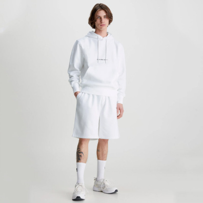 Φούτερ Με Κουκούλα Calvin Klein J30J322894-YAF Άσπρο