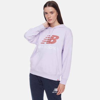 Φούτερ New Balance Essentials Stacked Logo WT03547AAG Μωβ