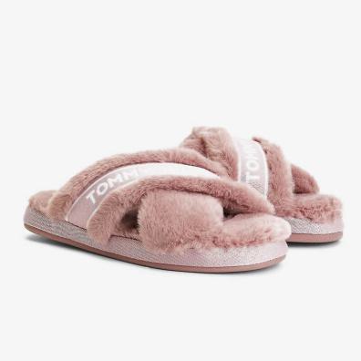 Χειμερινές Παντόφλες Tommy Hilfiger FW0FW06314-TZP Μωβ