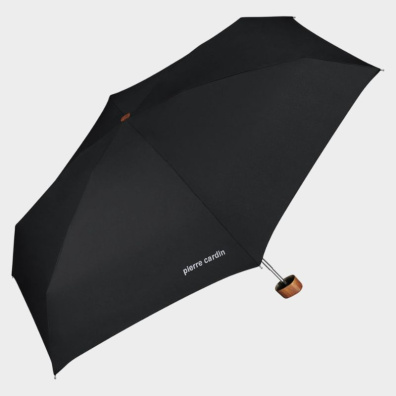 Χειροκίνητη Ομπρέλα Με Θήκη Pierre Cardin H83702 Μαύρο Καφέ