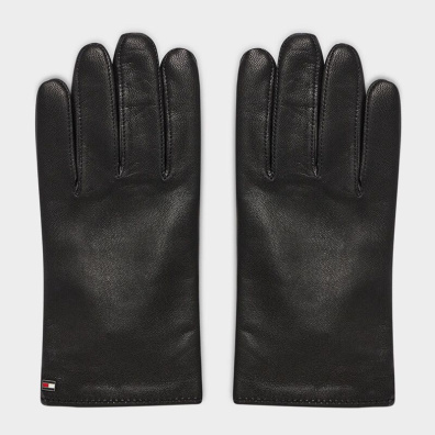 Δερμάτινα Γάντια Tommy Hilfiger AM0AM08057_BDS Μαύρο