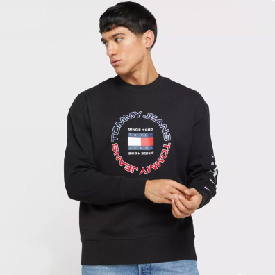 Φούτερ Tommy Hilfiger DM0DM15684-BDS Μαύρο