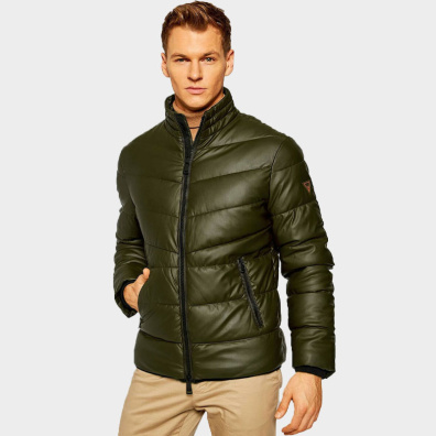 Puffer Μπουφάν Guess M0BL43WABC0-G1AM Πράσινο