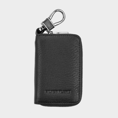 Δερμάτινη Κλειδοθήκη Silver Flame SFH19 Μαύρο