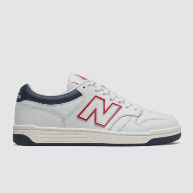 Δερμάτινο Sneaker New Balance 480 BB480LWG Άσπρο Κόκκινο