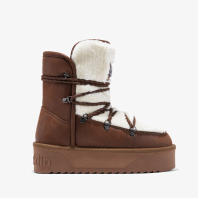 Μποτάκι Με Γούνα D.Franklin Nordic Fur DFSH371008-3 Καφέ