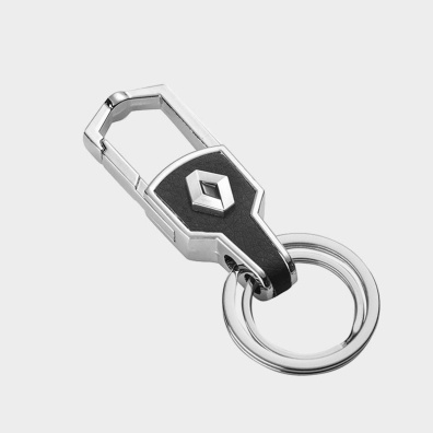 Μπρελόκ Auto Set Με Λογότυπο Renault AS0513 Μαύρο-Ασημί
