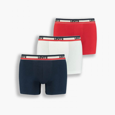 Σετ Δώρου Μποξεράκια Levi's 3 Τεμάχια 37149-0543 Άσπρο Μπλε Κόκκινο