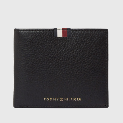Δερμάτινο Πορτοφόλι Tommy Hilfiger AM0AM11270_BDS Μαύρο