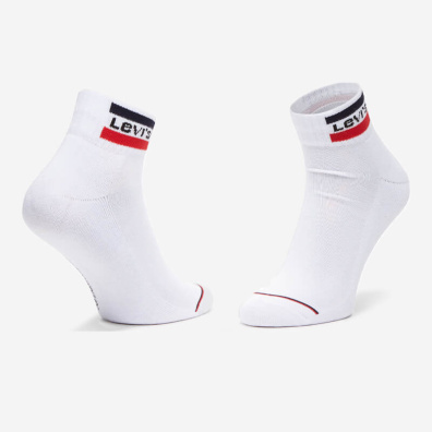 Κάλτσες Levi's Regular Cut 2 Ζεύγη 37157-0146 Άσπρο Γκρι