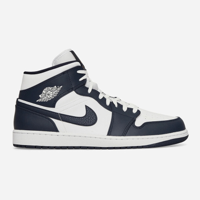 Sneakers Nike Air Jordan 1 Mid 554724-174 Άσπρο Μπλε