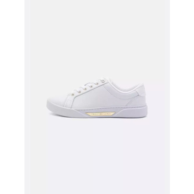 Sneaker Tommy Hilfiger Golden Hw Court FW0FW07560-0K7 Άσπρο
