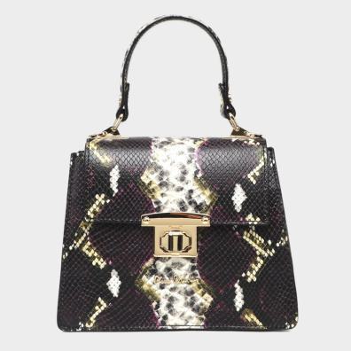 Δερμάτινη Τσάντα Χειρός Pierre Cardin E40/1945 FRZ Dollaro Μωβ