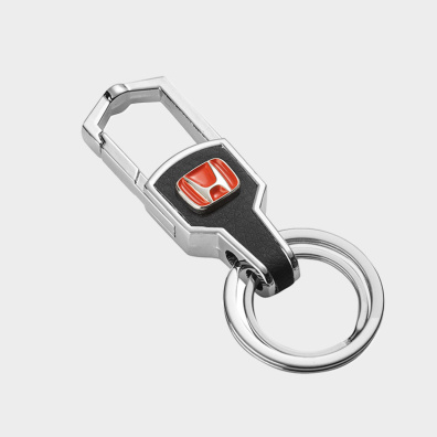 Μπρελόκ Auto Set Με Λογότυπο Honda AS0518R Ασημί-Μαύρο