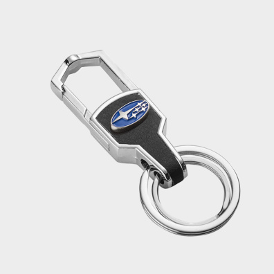 Μπρελόκ Auto Set Με Λογότυπο Subaru AS0521 Ασημί-Μαύρο