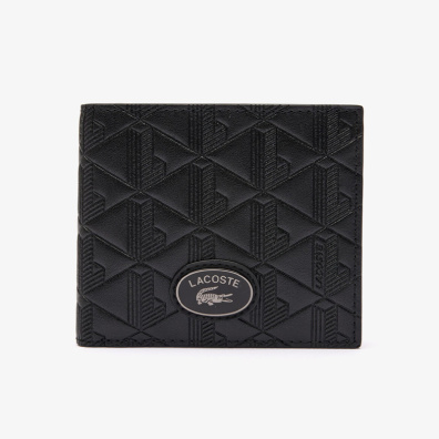 Δερμάτινο Πορτοφόλι Lacoste 3NH4400MR Μαύρο