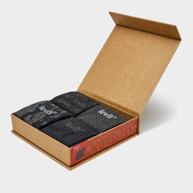 Σετ Δώρου Κάλτσες Levi’s 4 Ζεύγη 37157-0992 Μαύρο