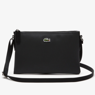 Τσαντάκι Χιαστί Lacoste 3NF1887PO Μαύρο