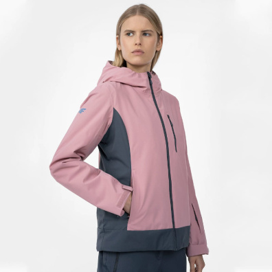 Μπουφάν για Σκι & Snowboard 4F H4Z22-KUDN002-53S Ροζ