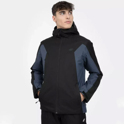 Μπουφάν για Σκι 4F & Snowboard H4Z22-KUMN002-20S Μαύρο