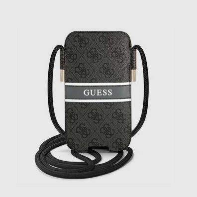 Θήκη Κινητού Guess Για Smartphone Έως 6.7 GUPHL4GDGR Μαύρο Γκρι