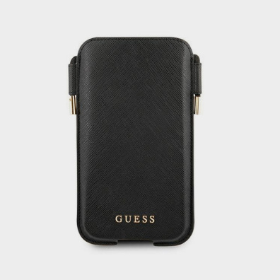 Θήκη Κινητού Guess Saffiano Για Smartphone Έως 6.7 GUHCP12LSAPSBK Μαύρο