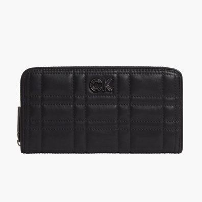 Μεγάλο Πορτοφόλι Calvin Klein Re-Lock Quilt K60K609912-BAX Μαύρο