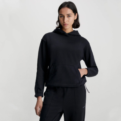 Φούτερ Με Κουκούλα Calvin Klein 00GWS3W300-BAE Μαύρο