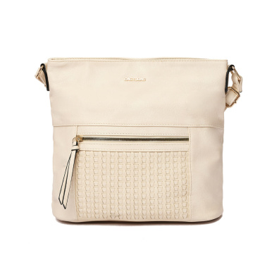 Τσάντα ώμου ταχυδρόμου-QR-22007 - Μπέζ