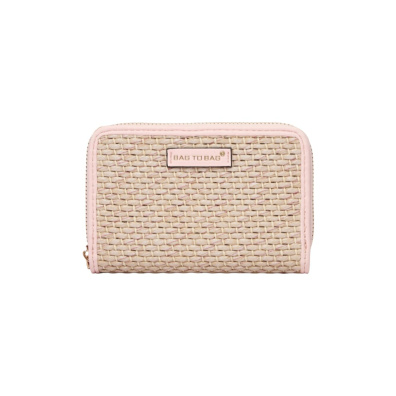 Ψάθινο πορτοφόλι μικρό AC-1108 - Ρόζ